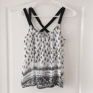 Black and White Tank Top Express